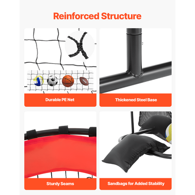 Εξοπλισμός προπόνησης βόλεϊ VEVOR Setter για προπονητή με ρυθμιζόμενο ύψος και γωνία διχτυού