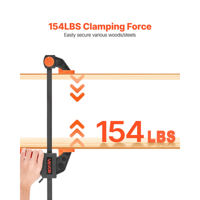 Σφιγκτήρες ράβδων VEVOR για ξυλουργική, 2 τεμάχια 30,48cm και 2 τεμάχια σφιγκτήρας/διαχωριστής 15,24cm