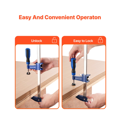 Σφιγκτήρες ράβδου VEVOR για ξυλουργική 2 τεμάχια 91,4cm με άνοιγμα και κλείδωμα, σφιγκτήρας F από χυτοσίδηρο