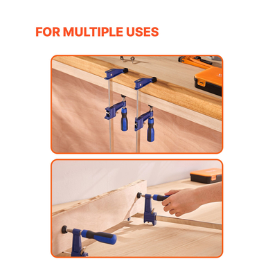 Σφιγκτήρες ράβδου VEVOR για ξυλουργική 2 τεμάχια 91,4cm με άνοιγμα και κλείδωμα, σφιγκτήρας F από χυτοσίδηρο