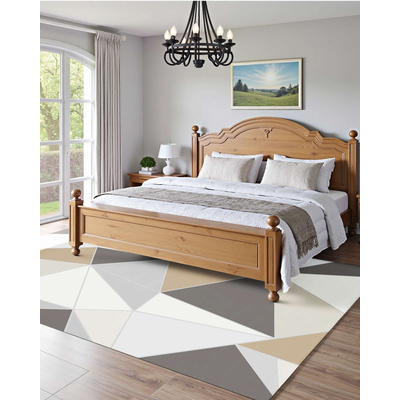 Χαλί VEVOR Μεγάλης Επιφάνειας 5x7 πόδια Αντιολισθητικό Εσωτερικού Χώρου Μοντέρνο Ανθρακί Γκρι