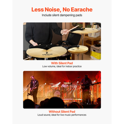 Πακέτο κυπέλλων VEVOR 3 τεμαχίων Σετ κυπέλλων τυμπάνων 14 16 20 ιντσών για τύμπανα