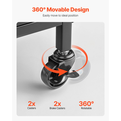 Βάση καλαμιού ψαρέματος VEVOR 10 θέσεων, οργανωτής καροτσιού ψαρέματος για ρόδες γκαράζ