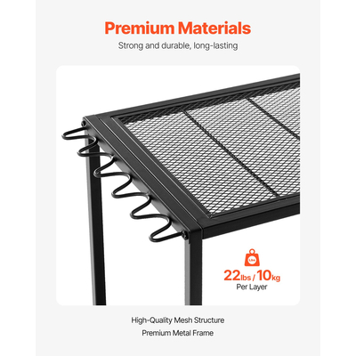 Βάση καλαμιού ψαρέματος VEVOR 10 θέσεων, οργανωτής καροτσιού ψαρέματος για ρόδες γκαράζ