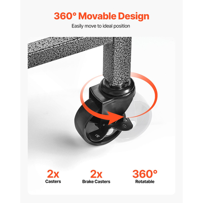 Βάση καλαμιού ψαρέματος VEVOR 15, οργανωτής καροτσιού ψαρέματος για τροχούς γκαράζ