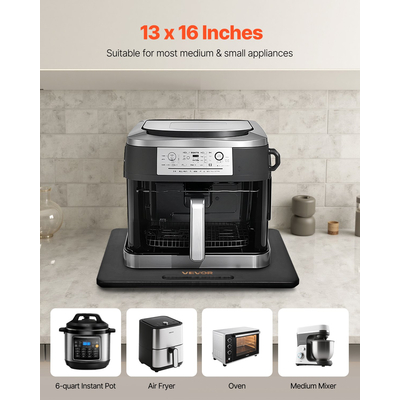 Συρόμενος Δίσκος Συσκευής VEVOR 13 x 16 ιντσών για Καφετιέρα, Μαύρος