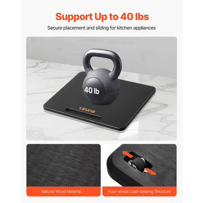 Συρόμενος Δίσκος Συσκευής VEVOR 10,5 x 13 ίντσες για Καφετιέρα, Μαύρος