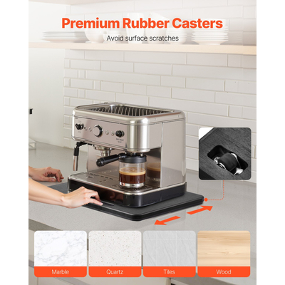 Συρόμενος Δίσκος Συσκευής VEVOR 10,5 x 13 ίντσες για Καφετιέρα, Μαύρος