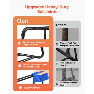 Βάση ποδηλάτου VEVOR για σχάρα ποδηλάτου με πλάτος ελαστικού 3 ιντσών, χωρητικότητα 6 ποδηλάτων