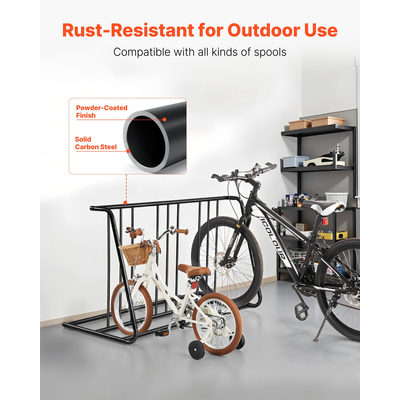 Βάση ποδηλάτου VEVOR για σχάρα ποδηλάτου με πλάτος ελαστικού 3 ιντσών, χωρητικότητα 6 ποδηλάτων