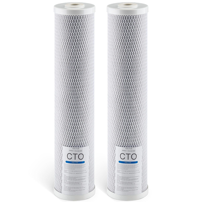 Whole House Water Filter Replacement Cartridge 4.5"x20" CTO Carbon 2 Pack | VEVOR US