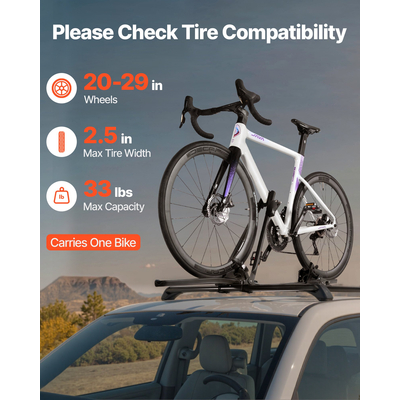 Βάση ποδηλάτου VEVOR για όρθια τοποθέτηση αυτοκινήτου και κλειδαριά, βαρέως τύπου, με δυνατότητα κλειδώματος