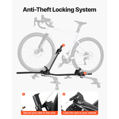 Βάση ποδηλάτου VEVOR για όρθια τοποθέτηση αυτοκινήτου και κλειδαριά, βαρέως τύπου, με δυνατότητα κλειδώματος