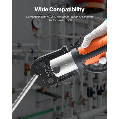 VEVOR V15 Σιαγόνα Πίεσης 15mm Σιαγόνα Πίεσης Κατάλληλη για Σωλήνες από Ανοξείδωτο Χάλυβα Τύπου V