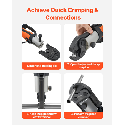 VEVOR V15 Σιαγόνα Πίεσης 15mm Σιαγόνα Πίεσης Κατάλληλη για Σωλήνες από Ανοξείδωτο Χάλυβα Τύπου V