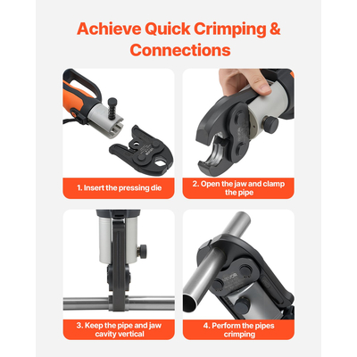 VEVOR V28 Σιαγόνα Πίεσης 28mm Σιαγόνα Πίεσης Κατάλληλη για Σωλήνες από Ανοξείδωτο Χάλυβα Τύπου V