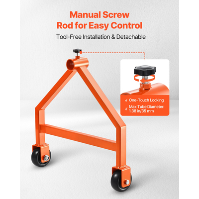 Βάση καρουλιών συρμάτων VEVOR για καρούλια διαμέτρου έως 29,9 ίντσες, με ρόδες