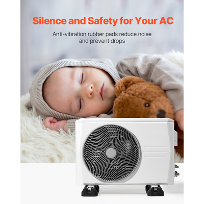 Κιτ βάσης δαπέδου VEVOR για AC 9000-36000 BTU, αντικραδασμικό, βαρέως τύπου