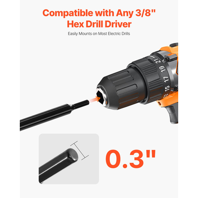 Τρυπάνι VEVOR με τρυπάνι 3,15 x 23,6 ίντσες, εργαλείο φύτευσης με σπειροειδή στύλο