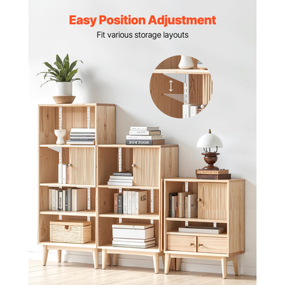 Ράφι VEVOR Ράφι 60 ιντσών, 5 τεμάχια, ρυθμιζόμενο, επιτοίχιο ράφι από ατσάλι