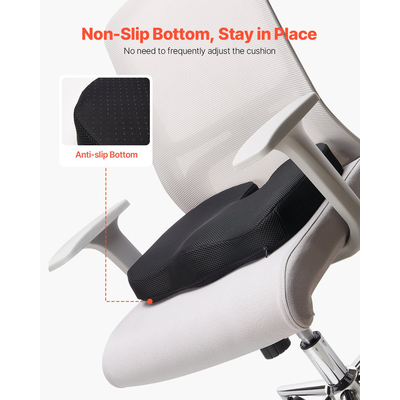 Μαξιλάρι καθίσματος VEVOR από αφρό μνήμης για ανακούφιση από την πίεση στους γοφούς της πλάτης