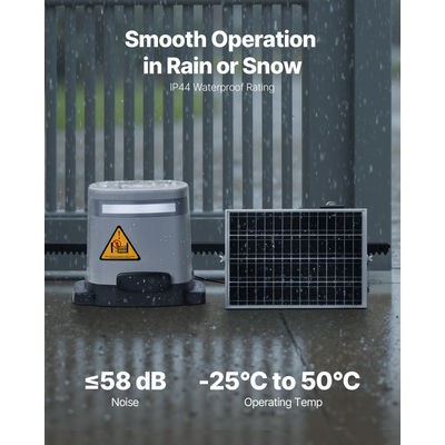 VEVOR Ηλιακός Ανοιχτήρας Πόρτας 280W Ηλεκτρικός Ανοιχτήρας Πόρτας 1799lbs με Εξοπλισμό, Τηλεχειριστήρια Track 2