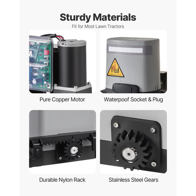 VEVOR Ηλιακός Ανοιχτήρας Πόρτας 280W Ηλεκτρικός Ανοιχτήρας Πόρτας 1799lbs με Εξοπλισμό, Τηλεχειριστήρια Track 2