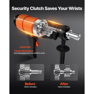 VEVOR Διαμαντοτρύπανο Χειρός και Σταθερός Διατρητικός Πύργος Σκυροδέματος 8 ιντσών