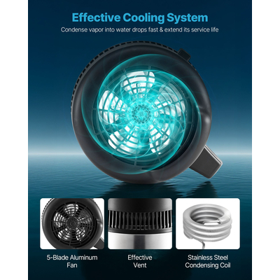 VEVOR Αποστακτήρας Νερού 6L Οικιακός Καθαριστής Πάγκου 900W από Ανοξείδωτο Ατσάλι