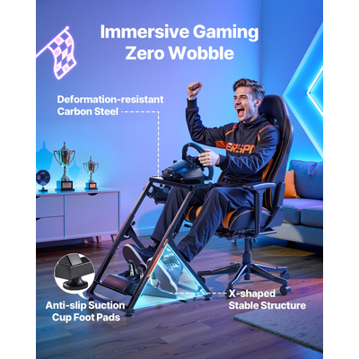 Βάση τιμονιού VEVOR Racing, πτυσσόμενη για Logitech G923 G920 G29 G27 Compact