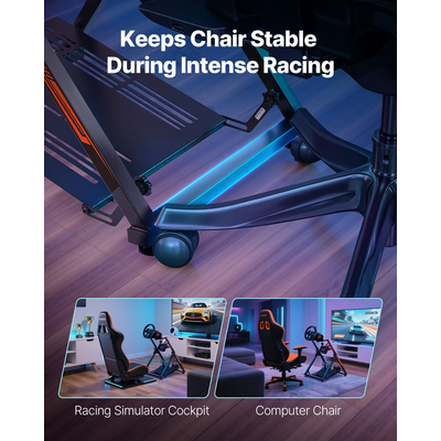 Βάση τιμονιού VEVOR Racing, πτυσσόμενη για Logitech G923 G920 G29 G27 Compact