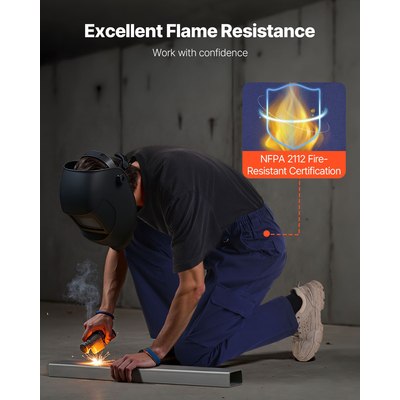 Παντελόνι VEVOR FR για άνδρες, ανθεκτικό στη φλόγα, παντελόνι cargo με πολλές τσέπες, σκούρο μπλε