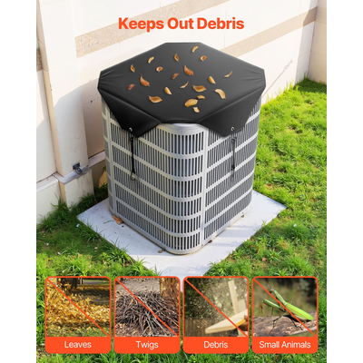 Κάλυμμα κλιματιστικού VEVOR 710 x 710 mm, με πλέγμα, γενικής χρήσης, για εξωτερική χρήση