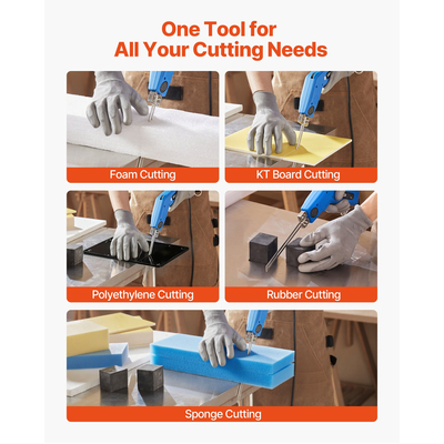 Κόφτης αφρού VEVOR με θερμό μαχαίρι 200W 50℉ - Κιτ ηλεκτρικών εργαλείων κοπής αφρού 500℉