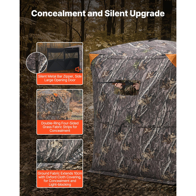 Φορητή θερμομονωτική τσάντα μεταφοράς για κυνηγετικά στόρια VEVOR 2-3 ατόμων για ελάφια εδάφους