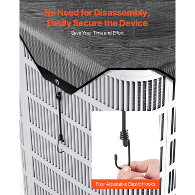 Κάλυμμα κλιματιστικού VEVOR 810x810 mm, ανθεκτικό σε σχίσιμο, για εξωτερικούς χώρους