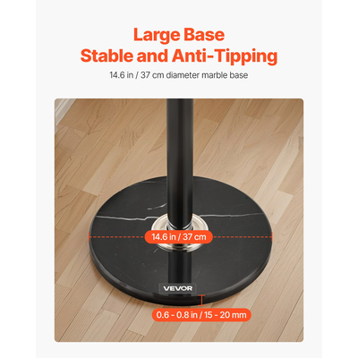 Βάση για παλτά VEVOR με σταθερή μαρμάρινη βάση και 6 γάντζους