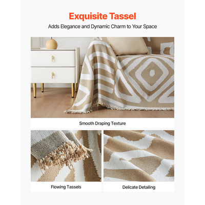 Κάλυμμα καναπέ VEVOR 117,72x71,26 ίντσες αντιχαρακτικό σενίλ κάλυμμα καναπέ, χακί