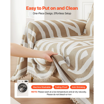 Κάλυμμα καναπέ VEVOR 117,72x71,26 ίντσες αντιχαρακτικό σενίλ κάλυμμα καναπέ, χακί