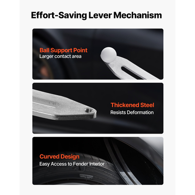 Κιτ εξολκέα βαθουλωμάτων VEVOR Εργαλεία επισκευής ζημιών φτερών αυτοκινήτου, επίπεδη μπάρα, αφαίρεση βαθουλωμάτων αυτοκινήτου