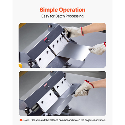 Φρένο VEVOR 24 ιντσών για λαμαρίνα και λαμαρίνα 0-135° 16 Ga, κάμψης, 5 δάχτυλα