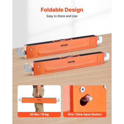 Πάγκος εργασίας VEVOR Saw Horses 2 τεμαχίων βαρέως τύπου, χωρητικότητας 1323 λίβρες για ξυλουργική