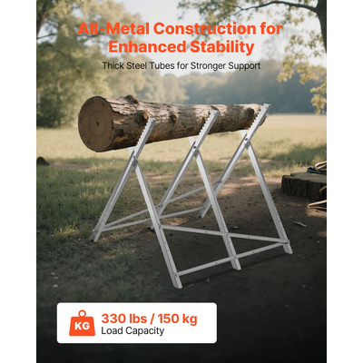 VEVOR Πριόνι Αλόγου Εργασίας Βαρέως Τύπου 175 κιλά Χωρητικότητα Φόρτωσης για Ξυλουργικές Εργασίες