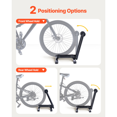 Πτυσσόμενη σχάρα ποδηλάτου VEVOR για αποθήκευση ποδηλάτων βουνού και δρόμου 20 έως 29 ιντσών, 2 τεμάχια
