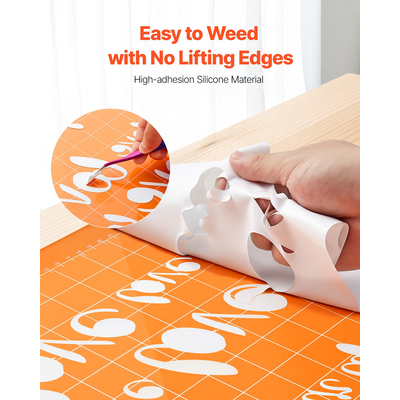 Σίδερο βινυλίου μεταφοράς θερμότητας VEVOR HTV σε ρολό βινυλίου 304,8 x 15240mm γυαλιστερό λευκό