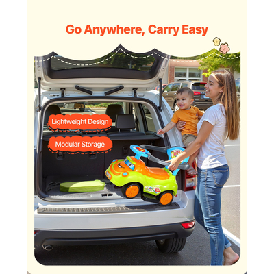 VEVOR Ride On Push Car 25 kg συρόμενο καρότσι για νήπια με προστατευτικά κιγκλιδώματα για παιδιά