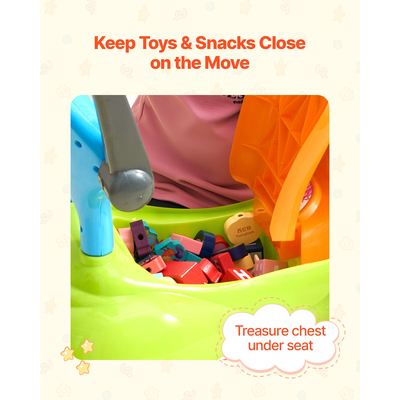 VEVOR Ride On Push Car 25 kg συρόμενο καρότσι για νήπια με προστατευτικά κιγκλιδώματα για παιδιά