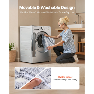 VEVOR Παιδικός Καναπές 2 σε 1 Πτυσσόμενος Καναπές για Νήπια με Μπράτσα που Λάμπει στο Σκοτάδι, Γκρι M