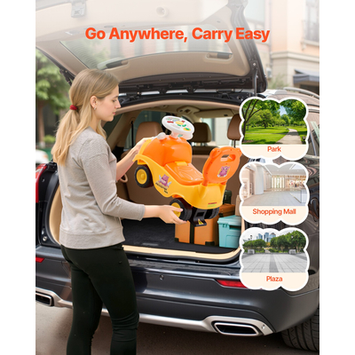 Παιδικό καρότσι VEVOR Ride On Push Car 22 kg με δυνατότητα μεταφοράς ποδιών και μουσικής για παιδιά