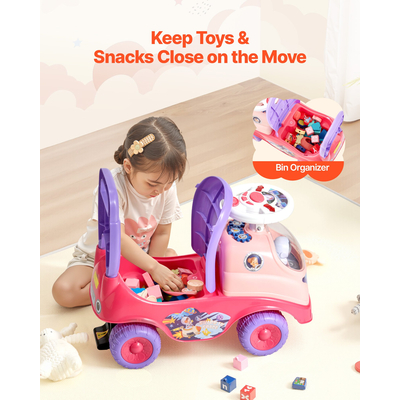 VEVOR Καρότσι με ώθηση 22 κιλών με κόρνα και μουσική για νήπια